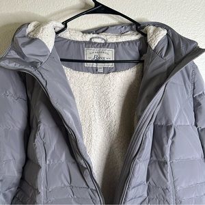 XXL g.h. bass grey hooded puffer winter coat
